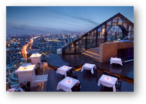 *オプション*主人公たちも訪れた天空レストランにて3コースディナー